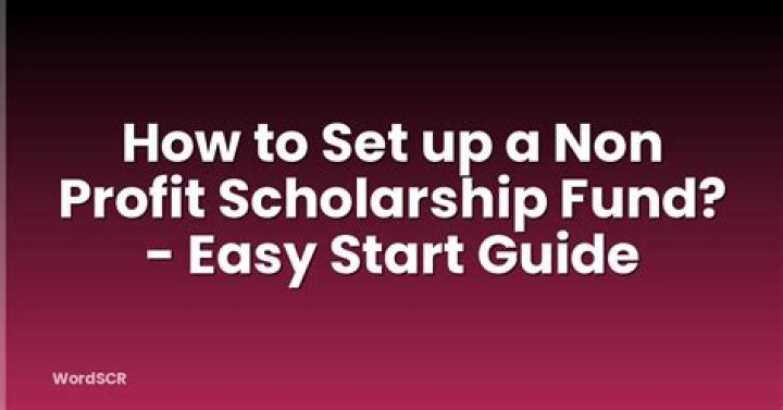 Can a non profit create a scholarship?