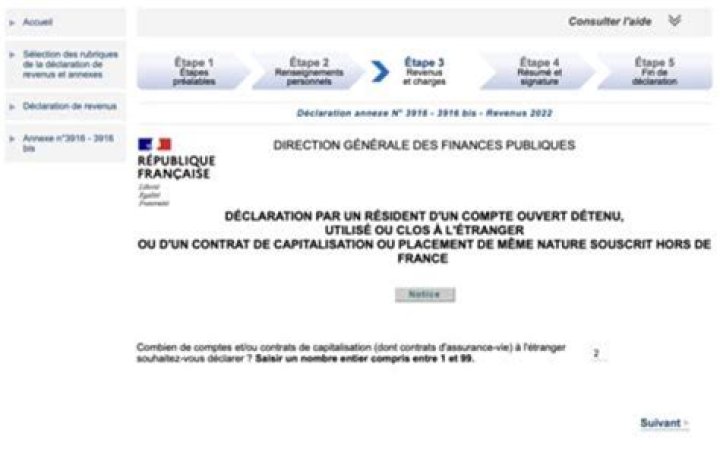 How do I complete a French tax return online?