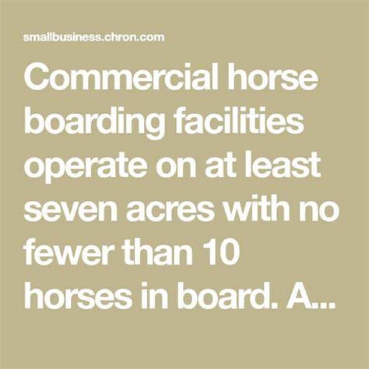 What is commercial horse boarding?