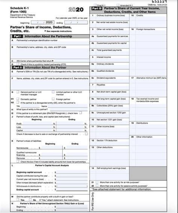 What is Schedule K-1 Statement A?
