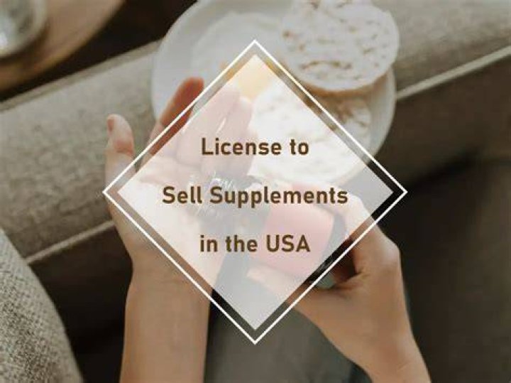 What license is required to sell health supplements?